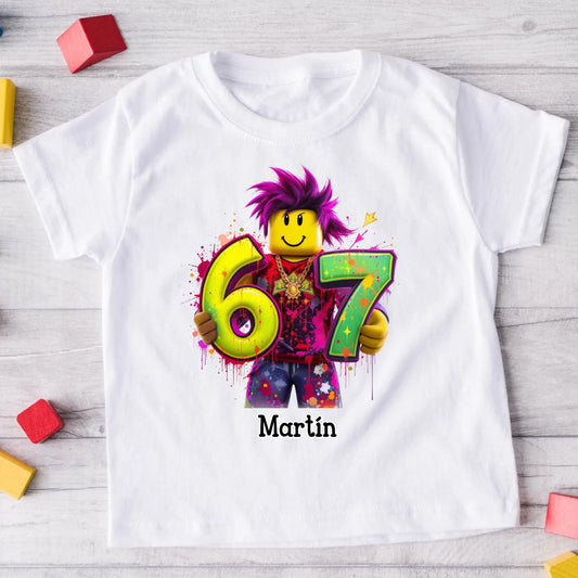 Camiseta para niños - 67 SIX SEVEN - Personalizada #809